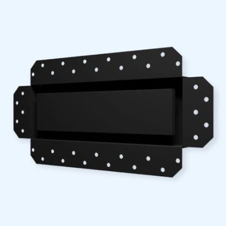 3010SGR ERA Решетка вентиляционная SGR 300х100 окраш.сталь Matt black